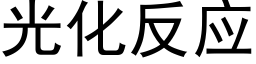 光化反应 (黑体矢量字库)