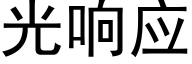 光響應 (黑體矢量字庫)