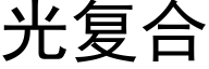 光複合 (黑體矢量字庫)