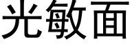 光敏面 (黑體矢量字庫)