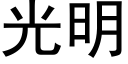 光明 (黑體矢量字庫)