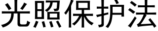 光照保護法 (黑體矢量字庫)