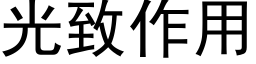 光緻作用 (黑體矢量字庫)