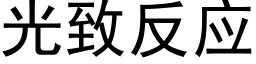 光致反应 (黑体矢量字库)