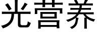 光營養 (黑體矢量字庫)