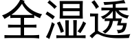 全濕透 (黑體矢量字庫)