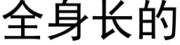 全身長的 (黑體矢量字庫)