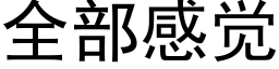 全部感覺 (黑體矢量字庫)