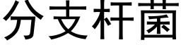 分支杆菌 (黑體矢量字庫)