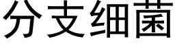 分支细菌 (黑体矢量字库)