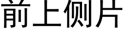 前上側片 (黑體矢量字庫)