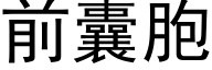 前囊胞 (黑体矢量字库)