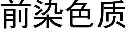 前染色質 (黑體矢量字庫)