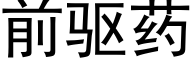 前驅藥 (黑體矢量字庫)