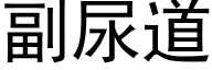 副尿道 (黑体矢量字库)