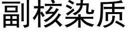 副核染質 (黑體矢量字庫)