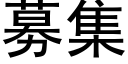 募集 (黑體矢量字庫)