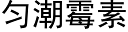 勻潮黴素 (黑體矢量字庫)