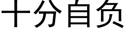 十分自負 (黑體矢量字庫)