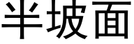 半坡面 (黑体矢量字库)