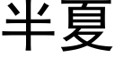 半夏 (黑体矢量字库)