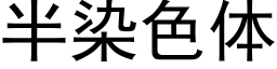 半染色体 (黑体矢量字库)