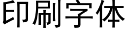 印刷字体 (黑体矢量字库)