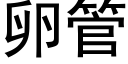 卵管 (黑体矢量字库)