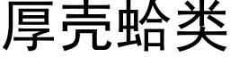 厚殼蛤類 (黑體矢量字庫)