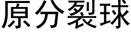 原分裂球 (黑体矢量字库)