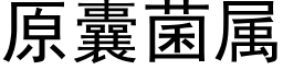 原囊菌属 (黑体矢量字库)