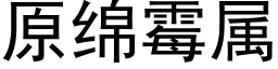 原綿黴屬 (黑體矢量字庫)