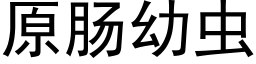 原肠幼虫 (黑体矢量字库)