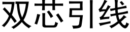 双芯引线 (黑体矢量字库)