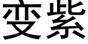 變紫 (黑體矢量字庫)