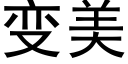 變美 (黑體矢量字庫)