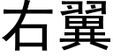 右翼 (黑体矢量字库)