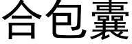 合包囊 (黑体矢量字库)