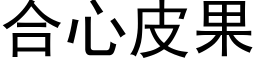 合心皮果 (黑体矢量字库)