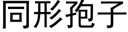 同形孢子 (黑體矢量字庫)