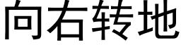 向右轉地 (黑體矢量字庫)