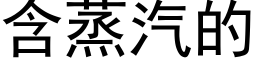 含蒸汽的 (黑體矢量字庫)