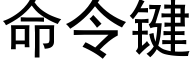 命令键 (黑体矢量字库)