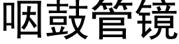 咽鼓管鏡 (黑體矢量字庫)