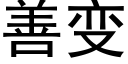 善變 (黑體矢量字庫)