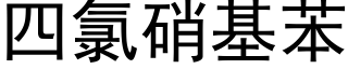 四氯硝基苯 (黑體矢量字庫)