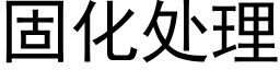 固化處理 (黑體矢量字庫)