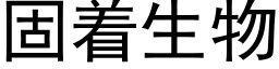 固着生物 (黑體矢量字庫)