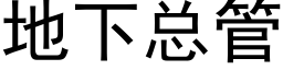 地下总管 (黑体矢量字库)