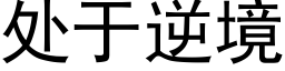 处于逆境 (黑体矢量字库)